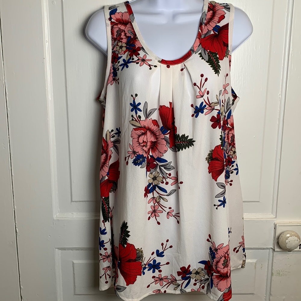 UNibelle Floral Tank Top Size L